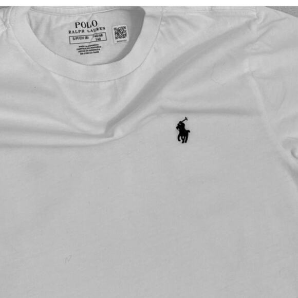 Polo Ralph Lauren White Logo T Shirt Size Youth Small 8 - Picture 2 of 2